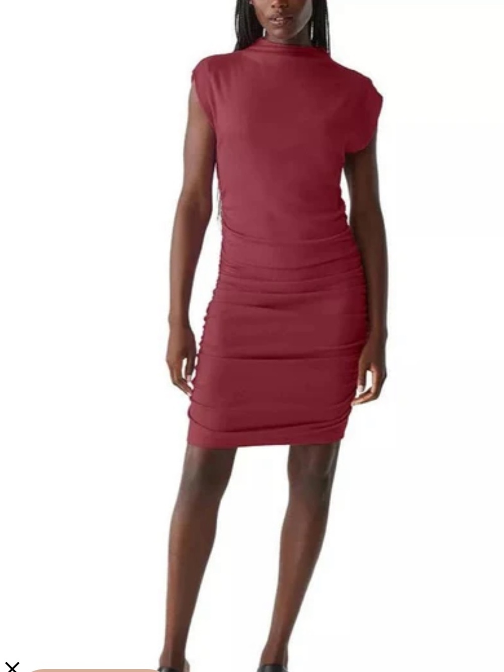 NWT Michael Stars Gia Power Shoulder Dress Size Small